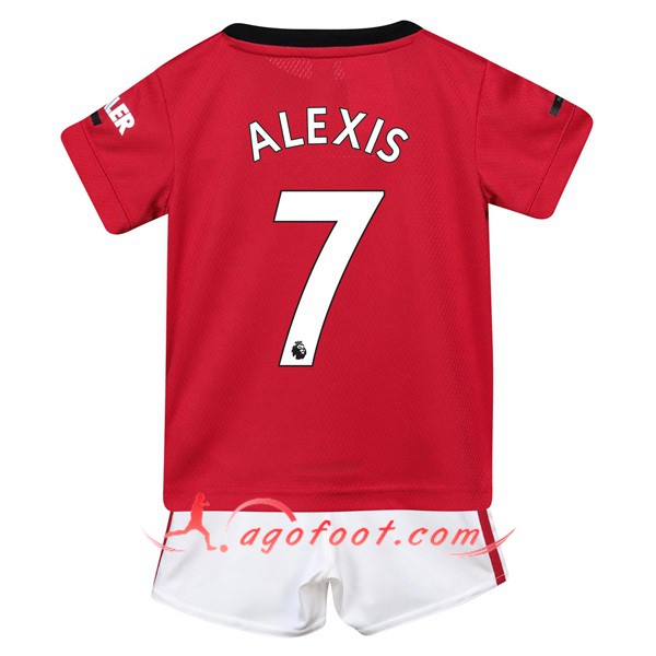 Maillot Foot Manchester United (ALEXIS 7) Enfant Domicile Personnalisé Floqué 19/20