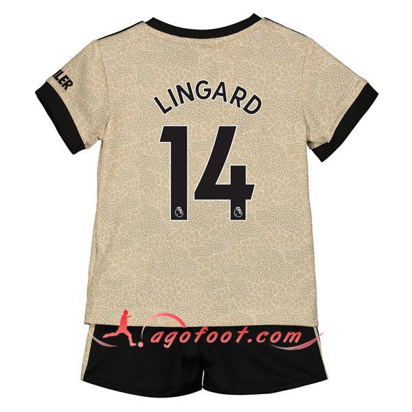 Maillot Foot Manchester United (Lingard 14) Enfant Exterieur Personnalisé Floqué 19/20