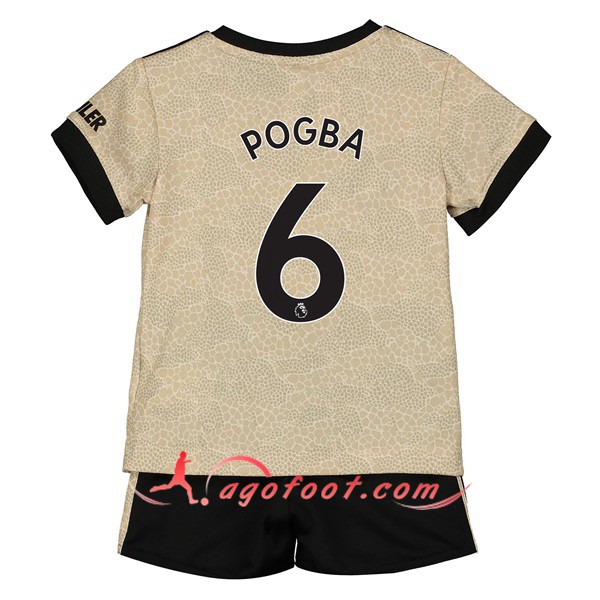 Maillot Foot Manchester United (POGBA 6) Enfant Exterieur Personnalisé Floqué 19/20