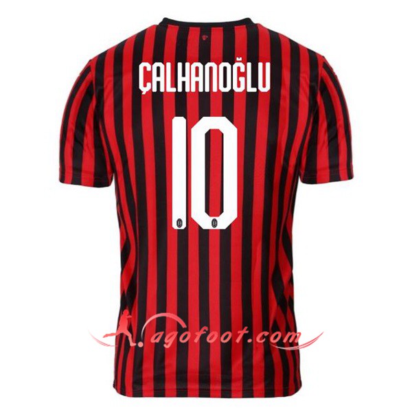 Maillot Foot Milan AC (CALHANOGLU 10) Domicile Personnalisé Floqué 19/20