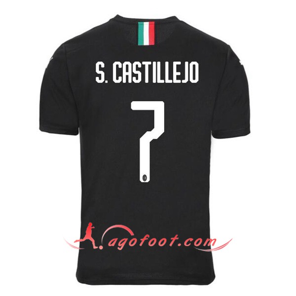 Maillot Foot Milan AC (S.CASTILLEJO 7) Third Personnalisé Floqué 19/20