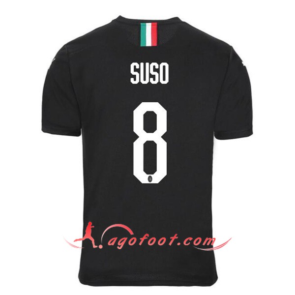 Maillot Foot Milan AC (SUSO 8) Third Personnalisé Floqué 19/20
