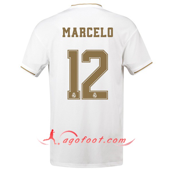 Maillot Foot Real Madrid (Marcelo 12) Domicile Personnalisé Floqué 19/20