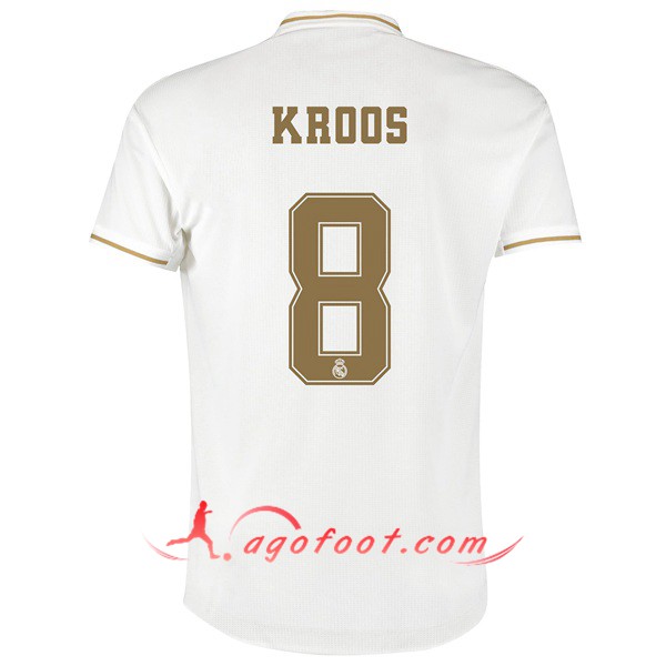 Maillot Foot Real Madrid (KROOS 8) Domicile Personnalisé Floqué 19/20