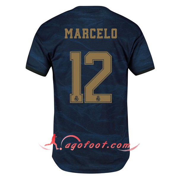 Maillot Foot Real Madrid (Marcelo 12) Exterieur Personnalisé Floqué 19/20