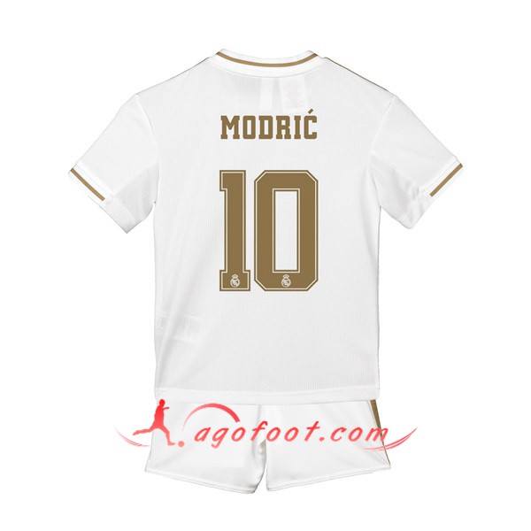Maillot Foot Real Madrid (MODRIC 10) Enfant Domicile Personnalisé Floqué 19/20