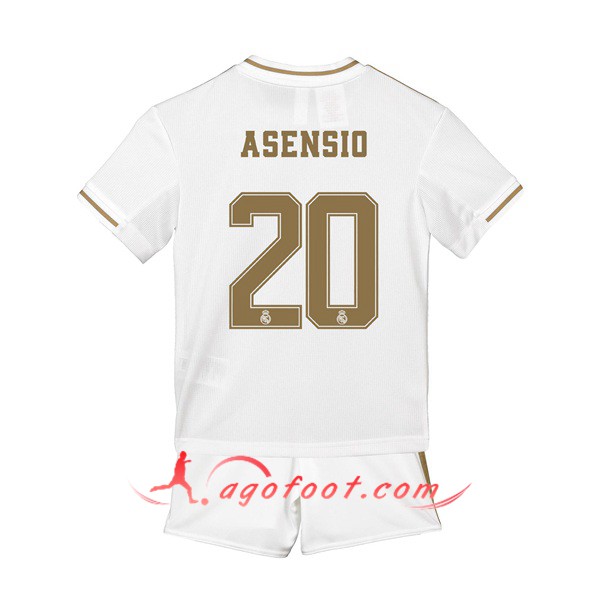 Maillot Foot Real Madrid (ASENSIO 20) Enfant Domicile Personnalisé Floqué 19/20