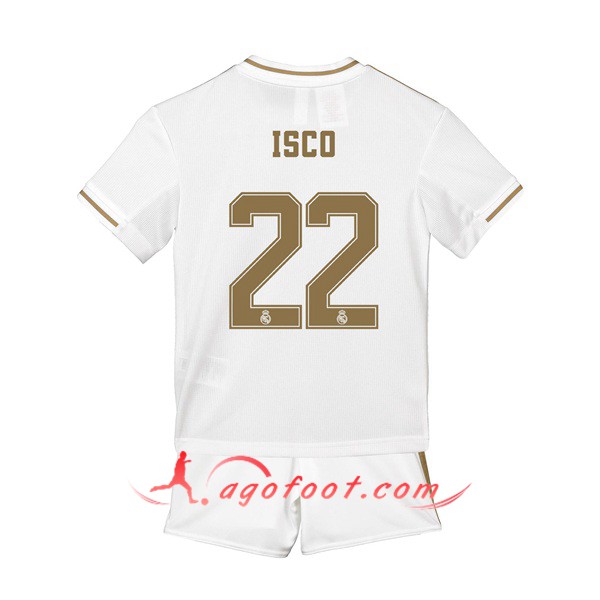 Maillot Foot Real Madrid (ISCO 4) Enfant Domicile Personnalisé Floqué 19/20