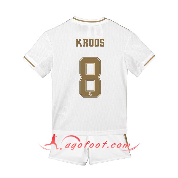 Maillot Foot Real Madrid (KROOS 8) Enfant Domicile Personnalisé Floqué 19/20