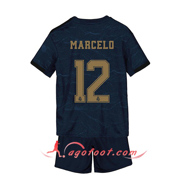 Maillot Foot Real Madrid (Marcelo 12) Enfant Exterieur Personnalisé Floqué 19/20