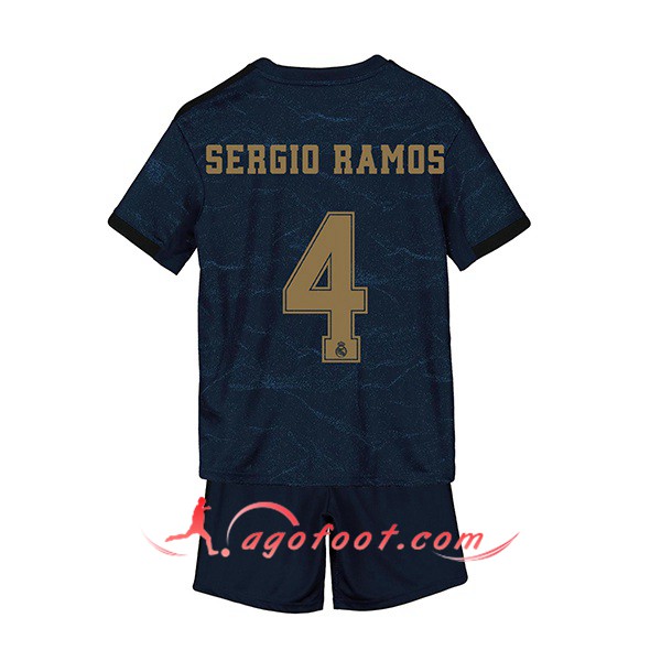Maillot Foot Real Madrid (SERGIO RAMOS 4) Enfant Exterieur Personnalisé Floqué 19/20