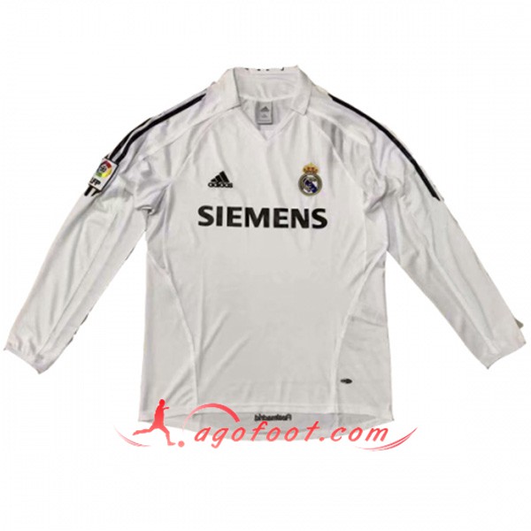 Maillot Retro Real Madrid Manches longues Domicile 2005/2006