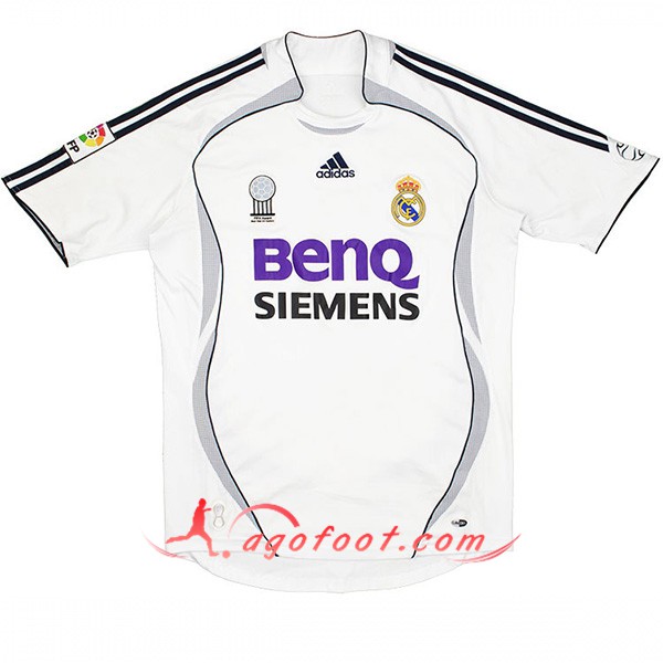 Maillot Retro Real Madrid Domicile 2006/2007