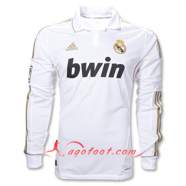 Maillot Retro Real Madrid Manches longues Domicile 2011/2012