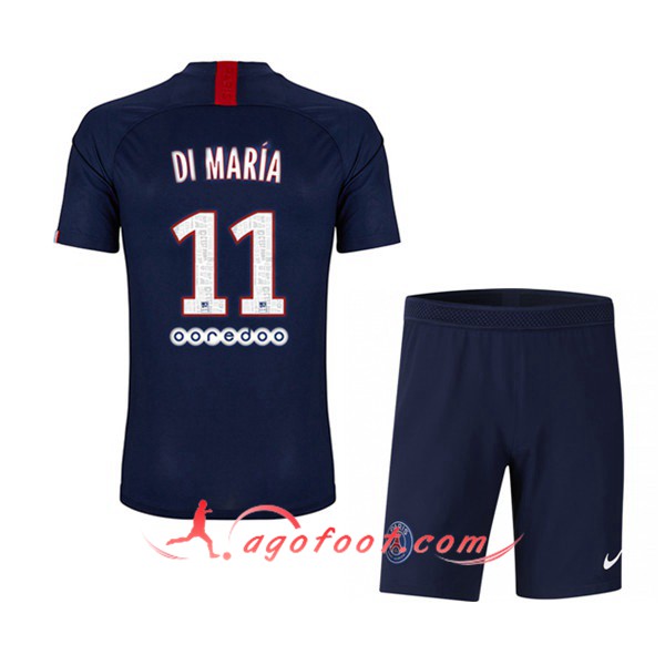 Maillot Foot PSG (DI MARIA 11) Enfant Domicile Personnalisé Floqué 19/20