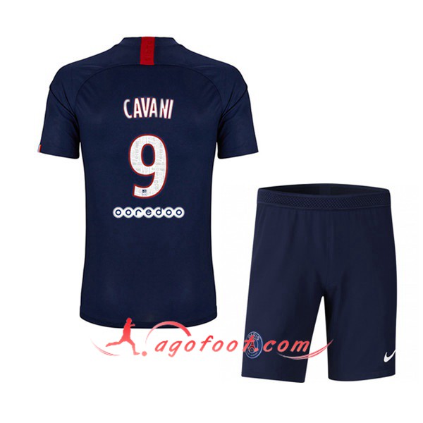 Maillot Foot PSG (CAVANI 9) Enfant Domicile Personnalisé Floqué 19/20