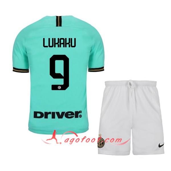 Ensemble Maillots Foot Inter Milan (LUKAKU 9) Enfant Exterieur Floqué 19/20