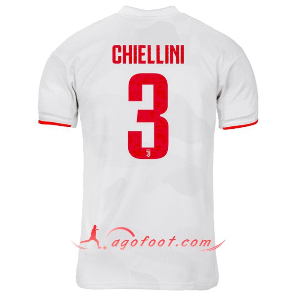 Maillot Foot Juventus (CHIELLINI 3) Exterieur Floqué 19/20