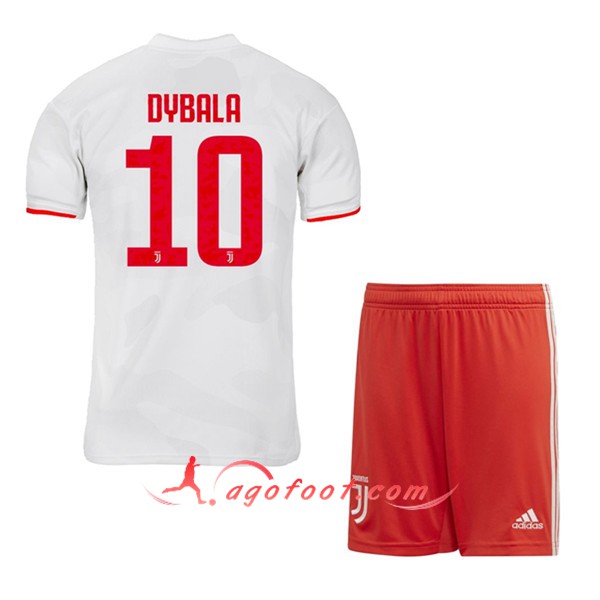 Ensemble Maillots Foot Juventus (DYBALA 10) Enfant Exterieur Floqué 19/20