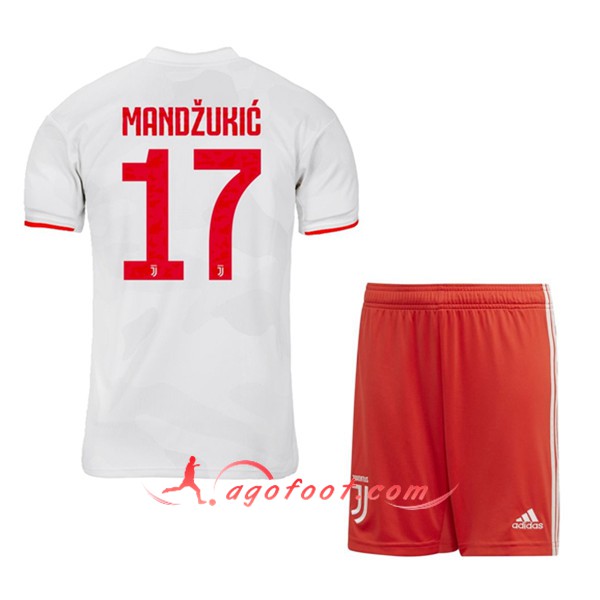 Ensemble Maillots Foot Juventus (MANDZUKIC 17) Enfant Exterieur Floqué 19/20