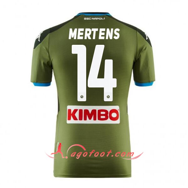 Maillot Foot SSC Naples (MERTENS 14) Exterieur Floqué 19/20