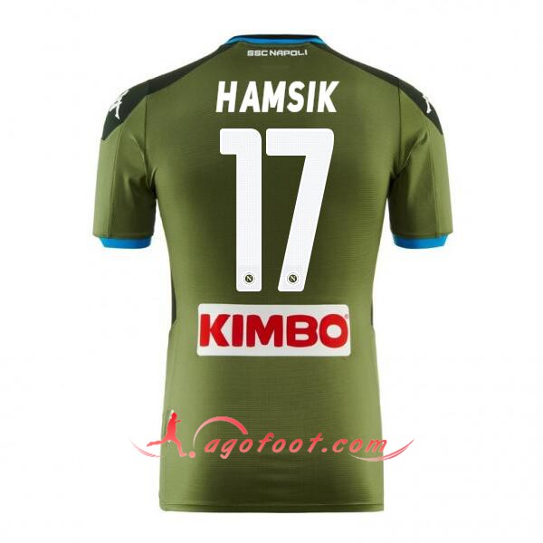 Maillot Foot SSC Naples (HAMSIK 17) Exterieur Floqué 19/20