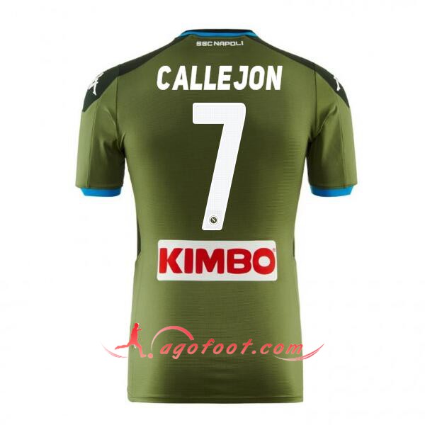 Maillot Foot SSC Naples (CALLEJON 7) Exterieur Floqué 19/20