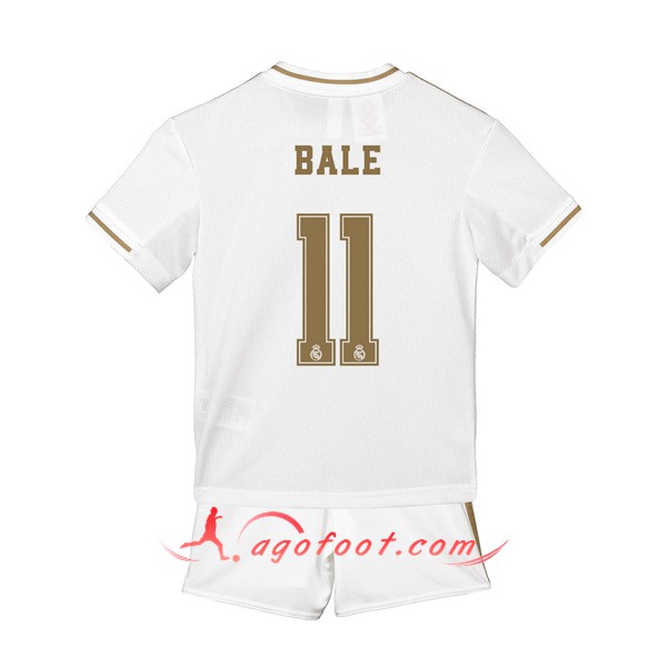 Ensemble Maillots Foot Real Madrid (BALE 11) Enfant Domicile Floqué 19/20