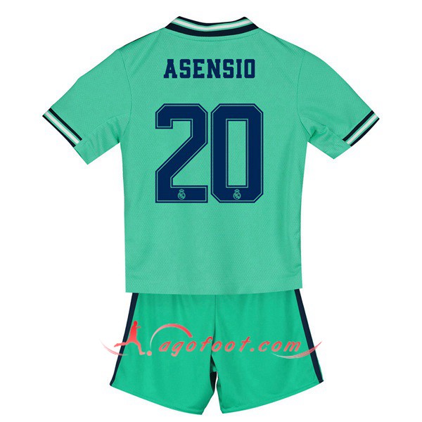 Ensemble Maillots Foot Real Madrid (ASENSIO 20) Enfant Third Floqué 19/20