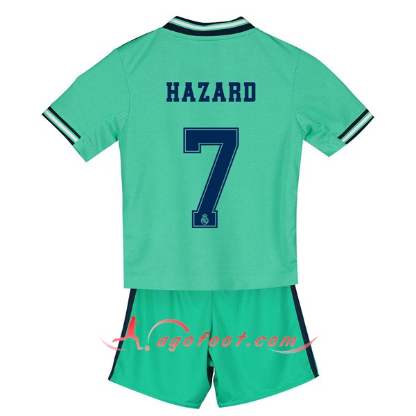 Ensemble Maillots Foot Real Madrid (HAZARD 7) Enfant Third Floqué 19/20