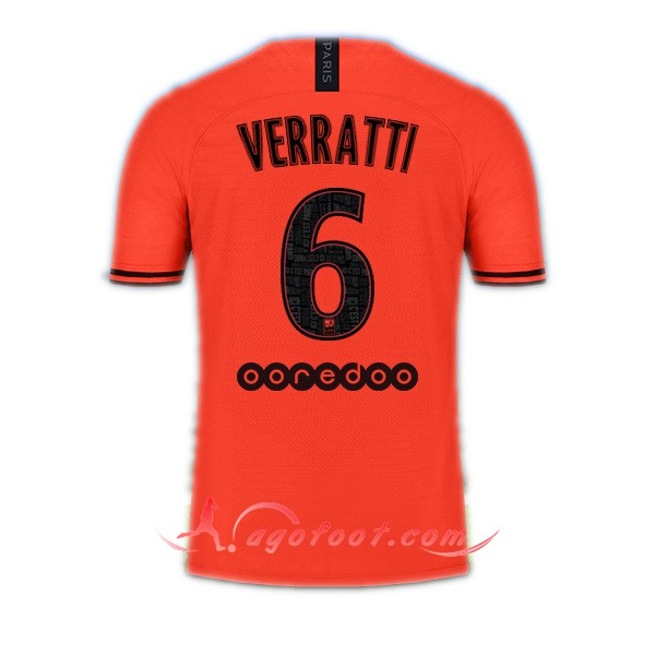 Maillot Foot PSG (VERRATTI 6) Exterieur Floqué 19/20