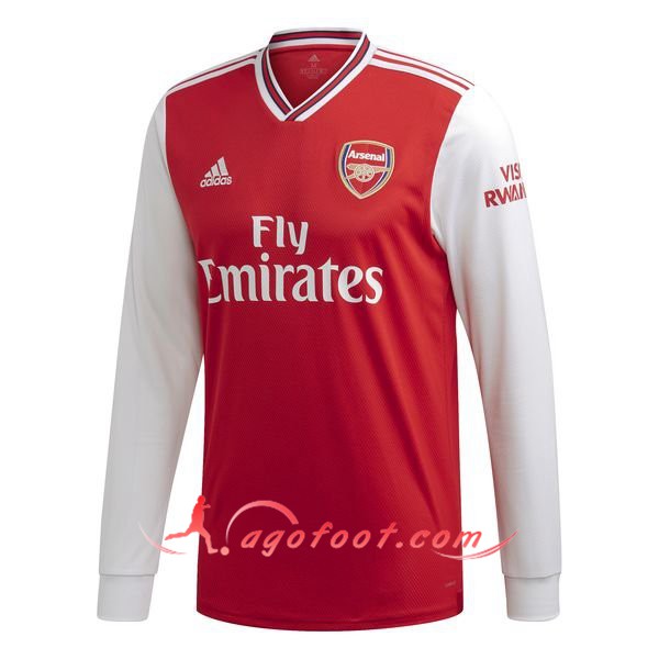 Maillot Foot Arsenal Domicile Manche longue Personnalisé Floqué 19/20