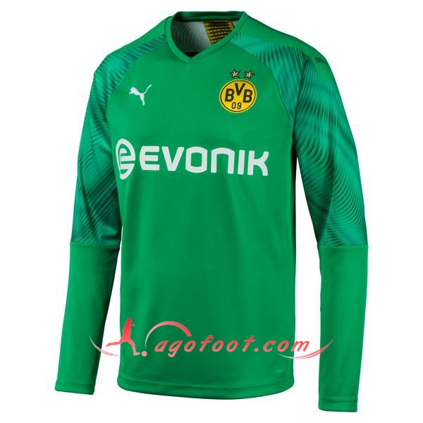 Maillot Foot Dortmund BVB Gardien de but Vert Personnalisé Floqué 19/20