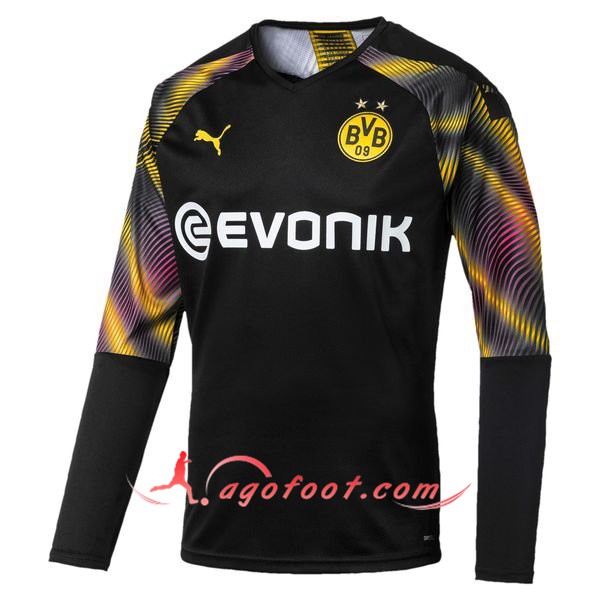 Maillot Foot Dortmund BVB Gardien de but Noir Personnalisé Floqué 19/20