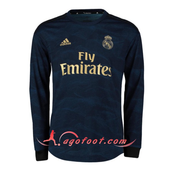 Maillot Foot Real Madrid Exterieur Manche longue Personnalisé Floqué 19/20