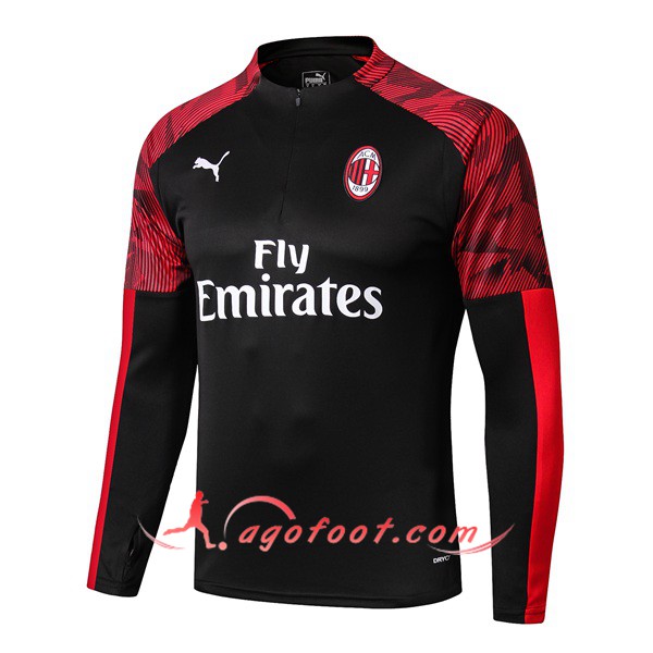 Nouveau Training Sweatshirt Milan AC Noir 19/20