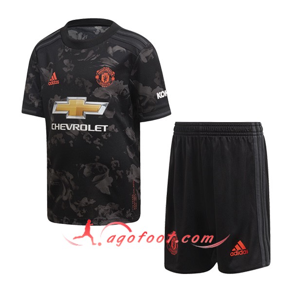 Maillot Foot Manchester United Enfants Third Personnalisé Floqué 19/20