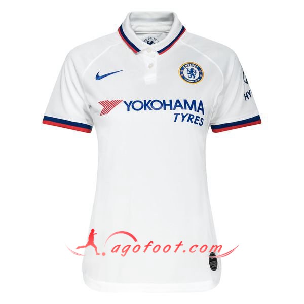 Maillot Foot FC Chelsea Femme Exterieur Personnalisé Floqué 2019 2020