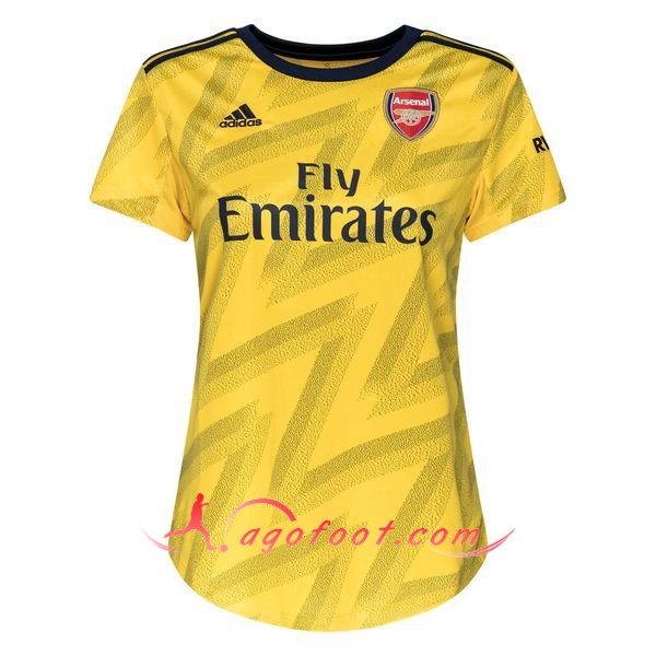 Maillot Foot Arsenal Femme Exterieur Personnalisé Floqué 2019 2020