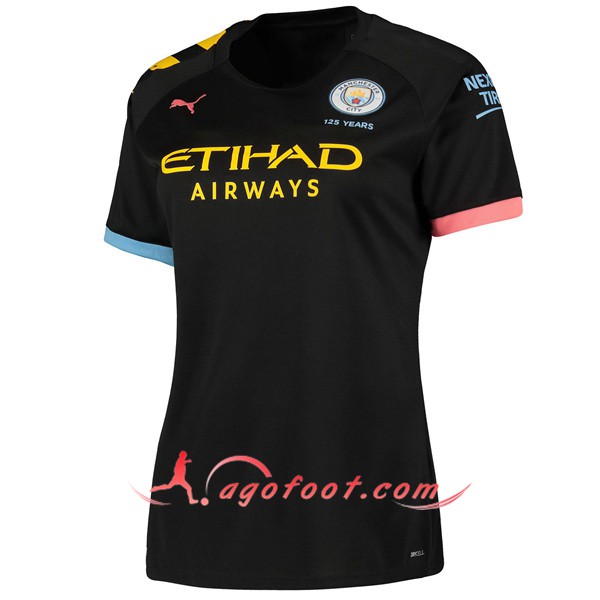 Maillot Foot Manchester City Femme Exterieur Personnalisé Floqué 2019 2020