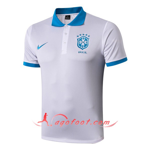 Polo Foot Bresil Blanc 19/20