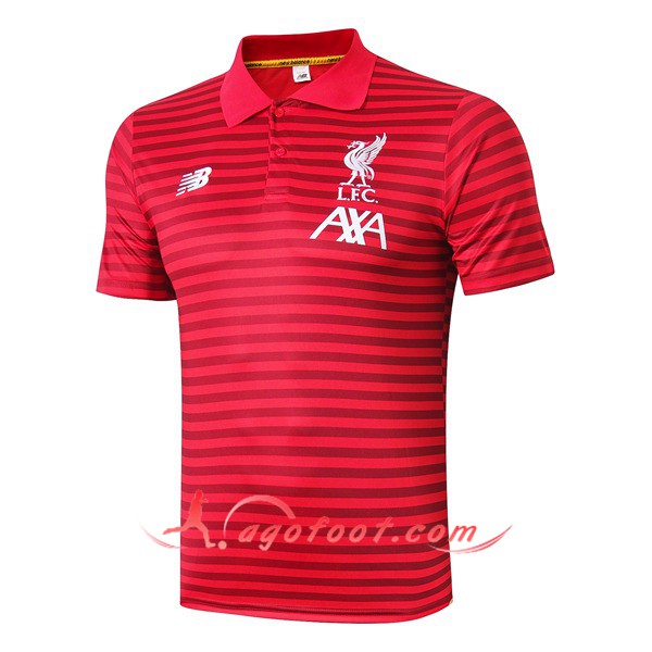 Polo Foot FC Liverpool Rouge Stripe 19/20