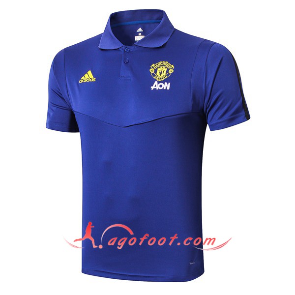 Polo Foot Manchester United Bleu 19/20
