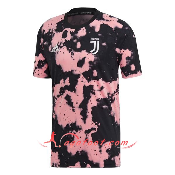 Training T-Shirts Juventus Noir/Rose 19/20
