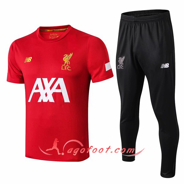 Training T-Shirts FC Liverpool AXA + Pantalon Rouge 19/20