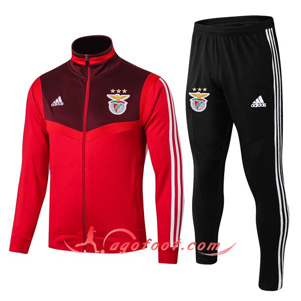 Ensemble Survetement Foot - Veste S.L Benfica Rouge 19/20