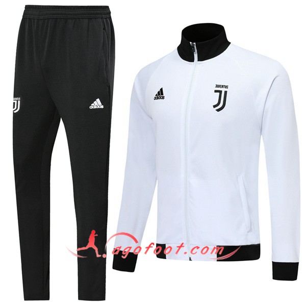 Ensemble Survetement Foot - Veste Juventus Blanc 19/20