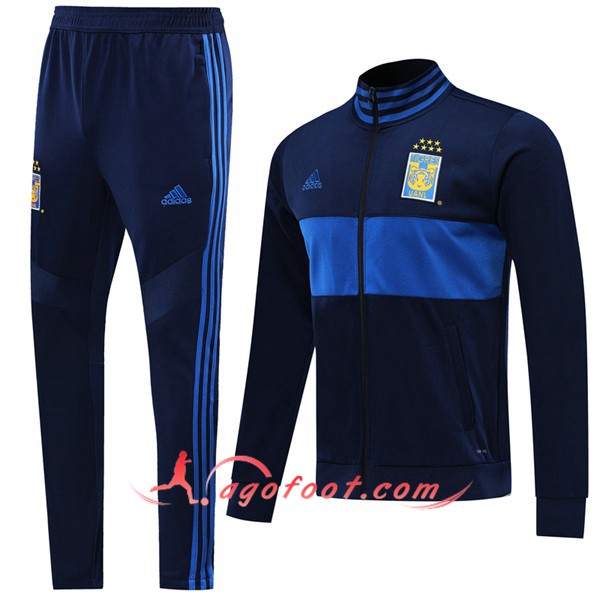 Ensemble Survetement Foot - Veste Tigres UANL Bleu Fonce 19/20