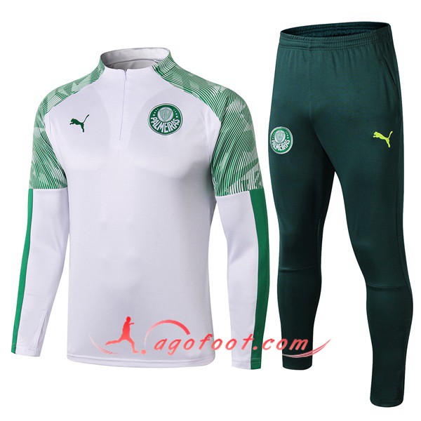 Ensemble Survetement Foot Palmeiras Blanc 19/20