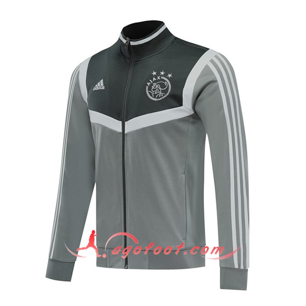Nouveau Veste Foot AFC Ajax Gris 19/20